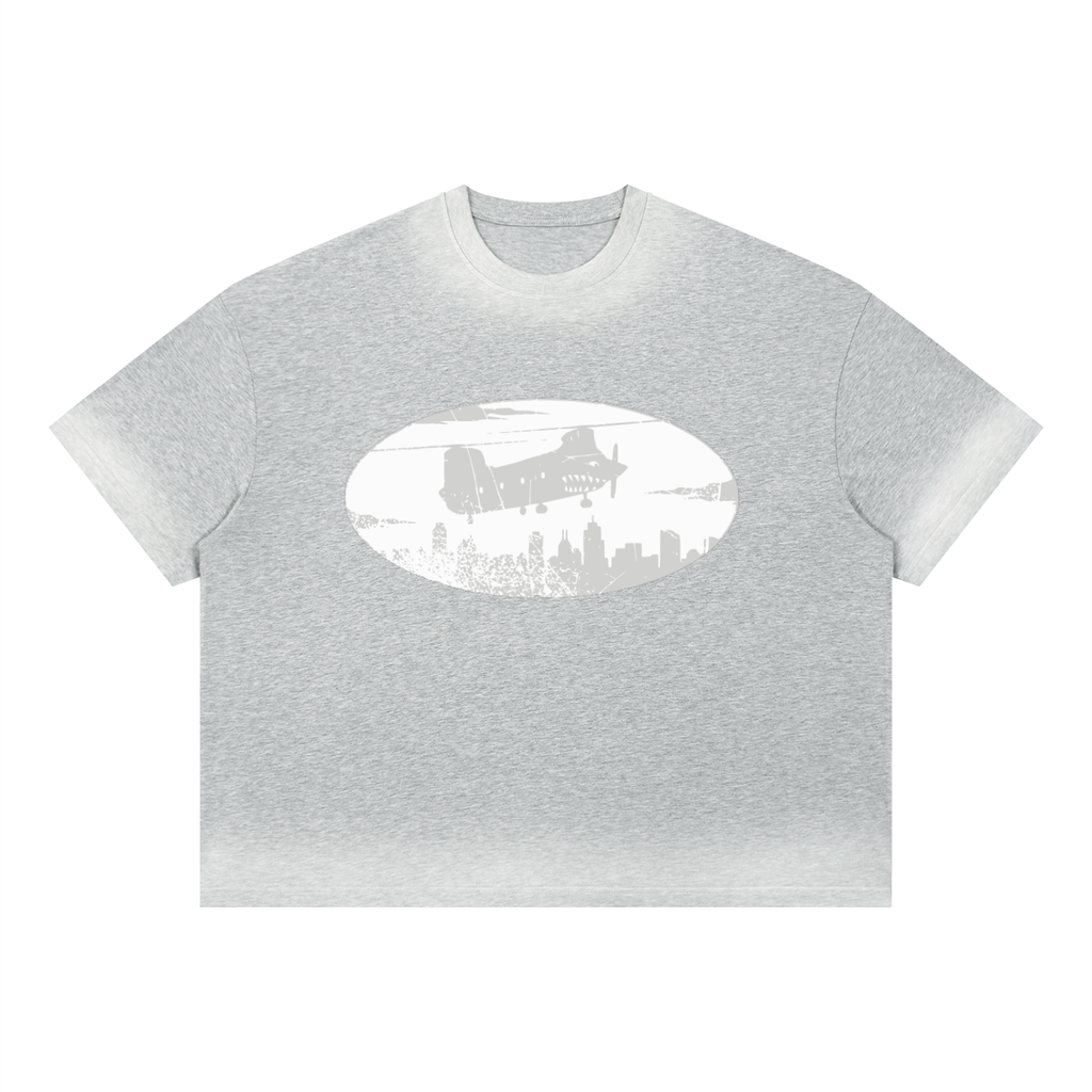 Unisex Boxy Sunfade Vintage Wash T-Shirt