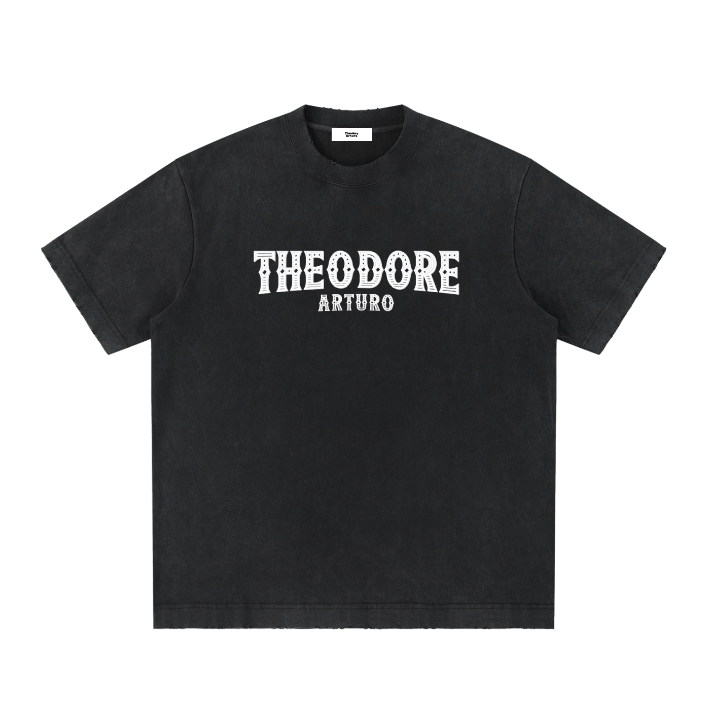 Heavyweight Vintage Washed Frayed T-Shirt