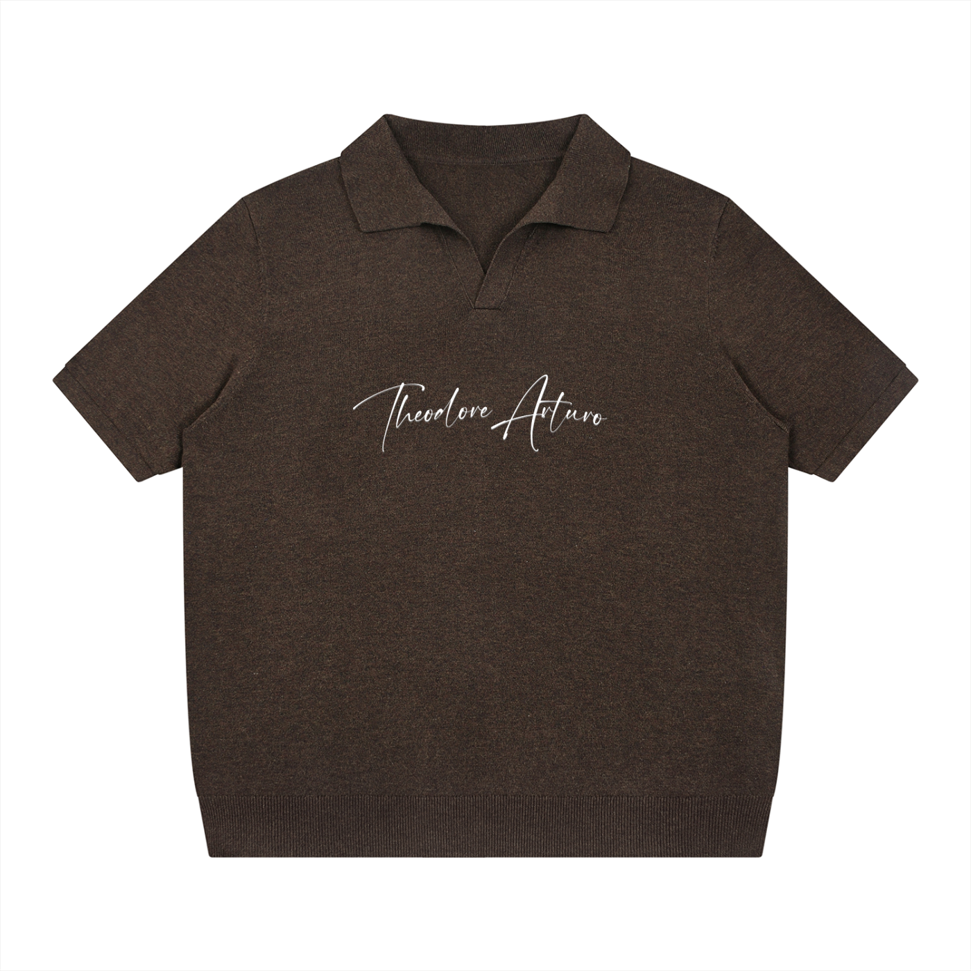 Heavyweight Oversized Polo Shirt Knitted