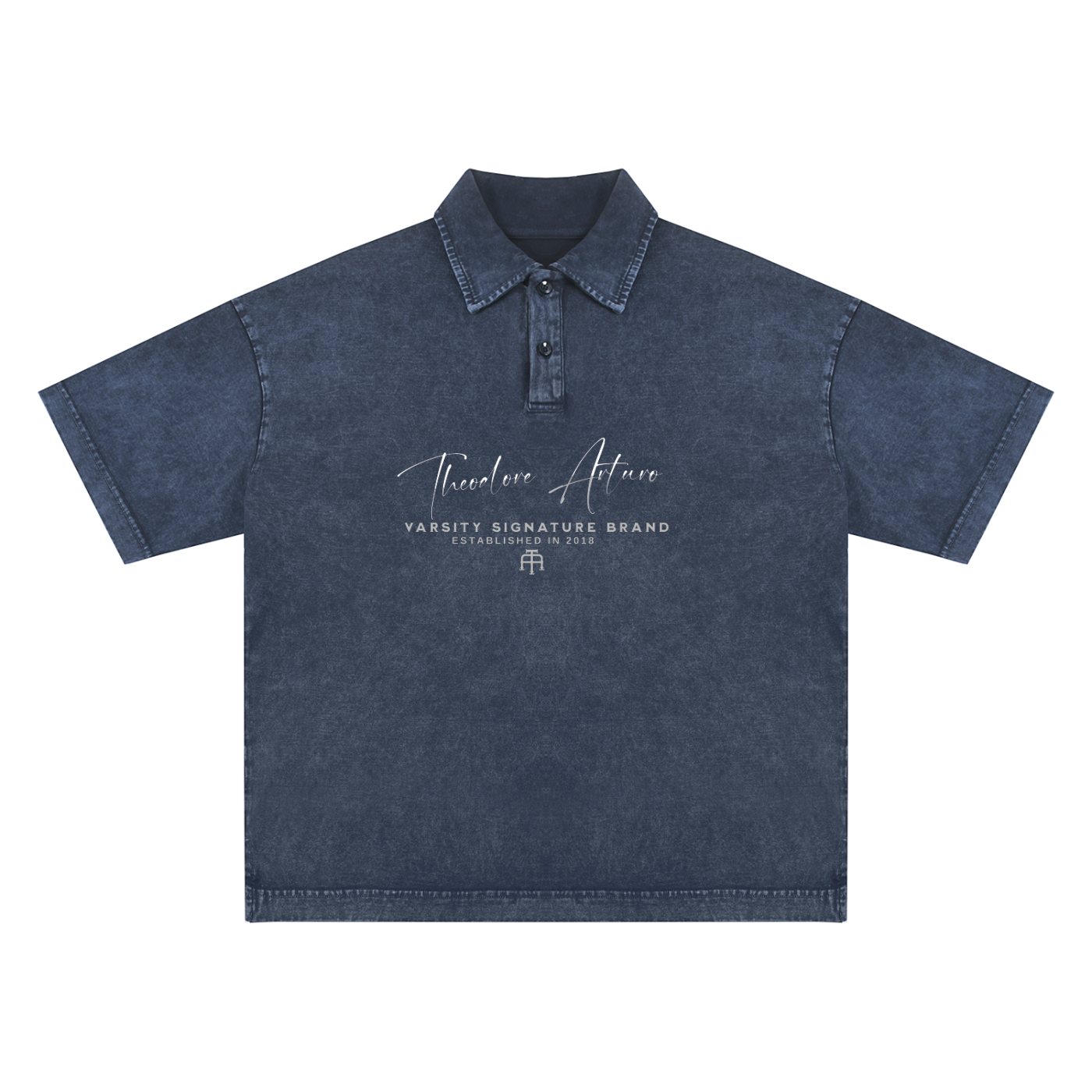 Heavyweight Snow-Washed Polo T-Shirt