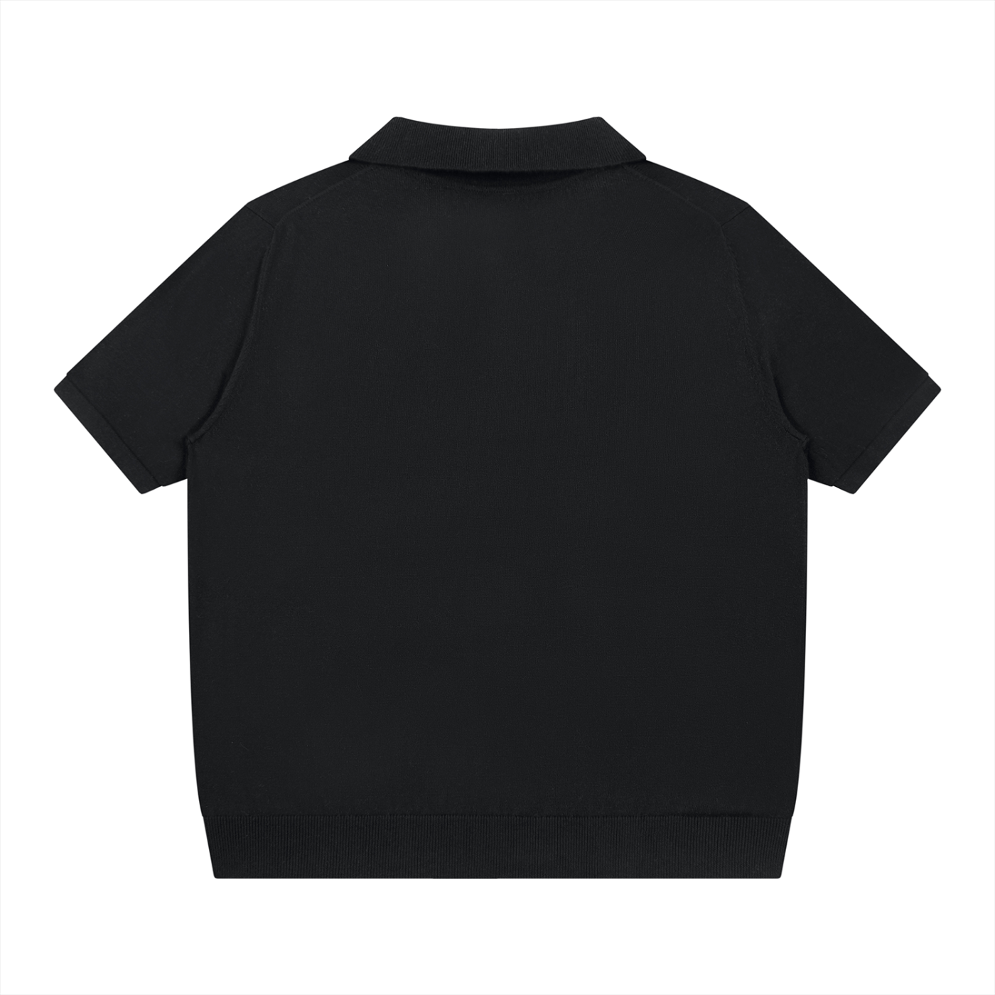 Heavyweight Oversized Polo Shirt Knitted