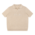 Heavyweight Oversized Polo Shirt Knitted