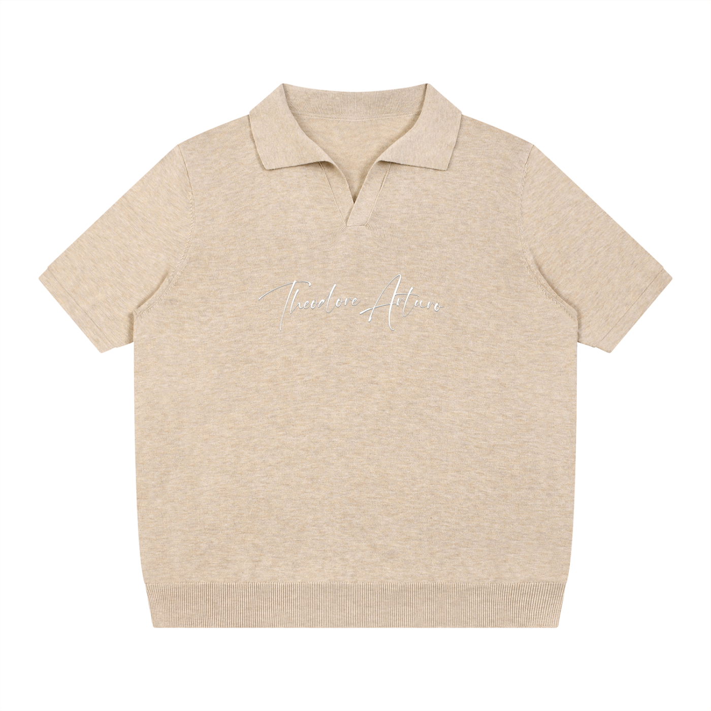 Heavyweight Oversized Polo Shirt Knitted