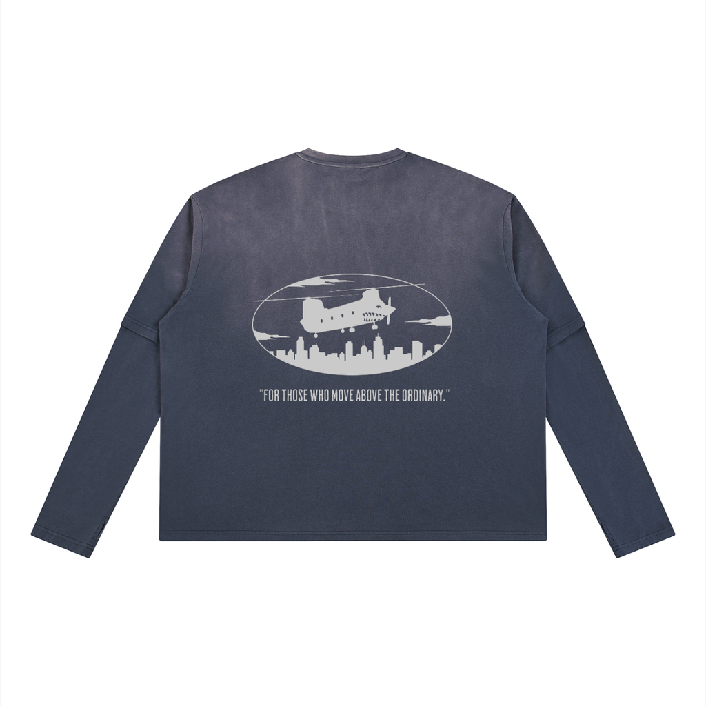 Unisex Vintage Wash Layered T-Shirt