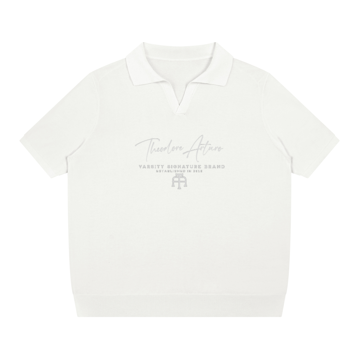 Heavyweight Oversized Polo Shirt Knitted
