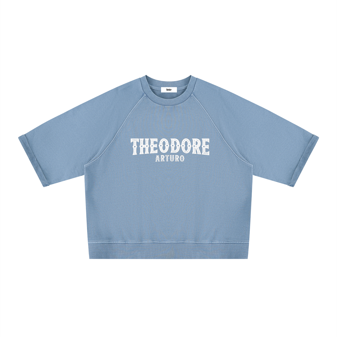 Unisex Vintage Wash Boxy Short Sleeve Sweatshirt