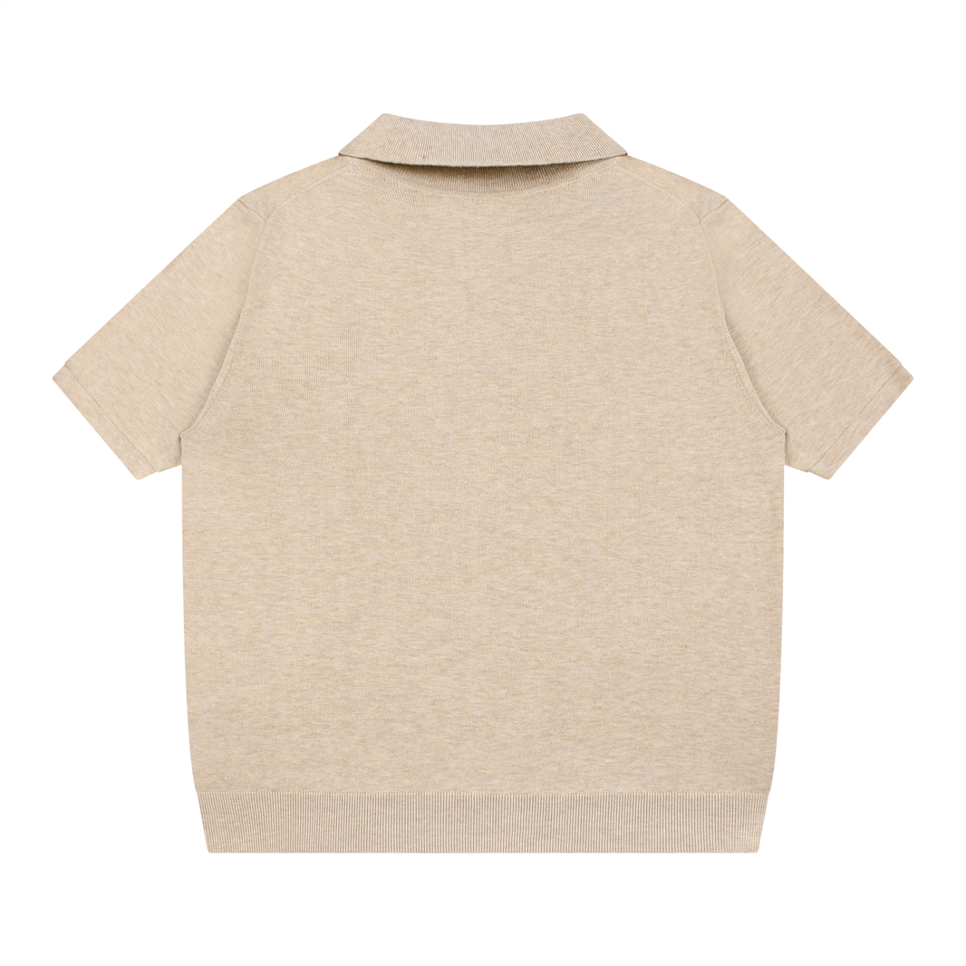 Heavyweight Oversized Polo Shirt Knitted