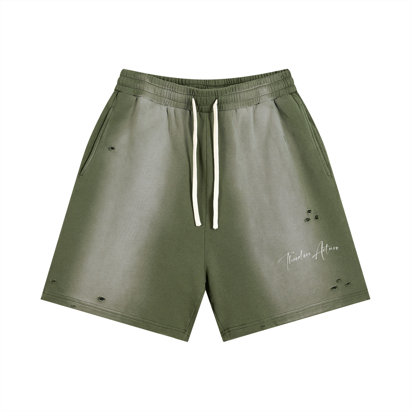 Sun Fade Distressed Shorts