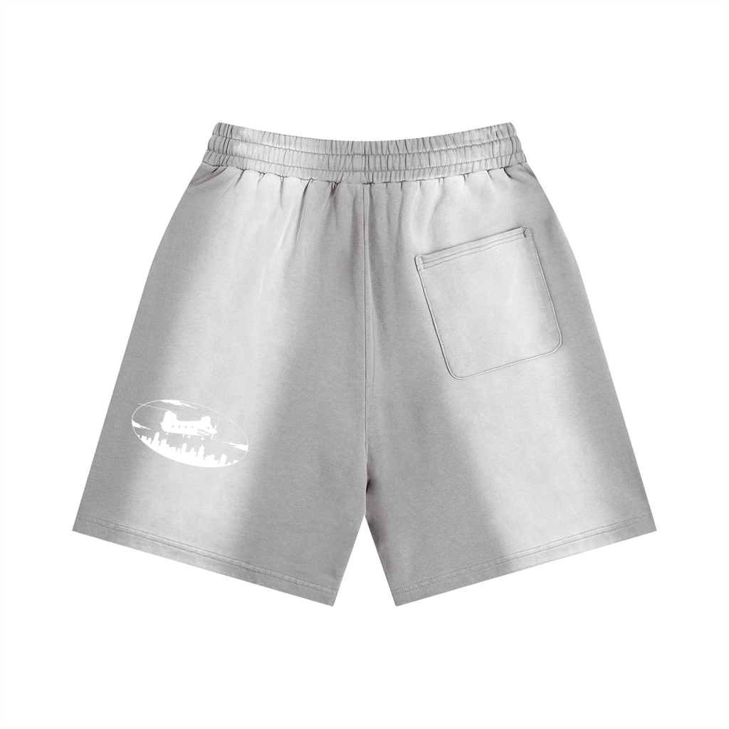 Sun Fade Distressed Shorts