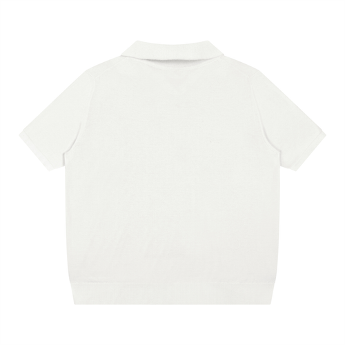 Heavyweight Oversized Polo Shirt Knitted