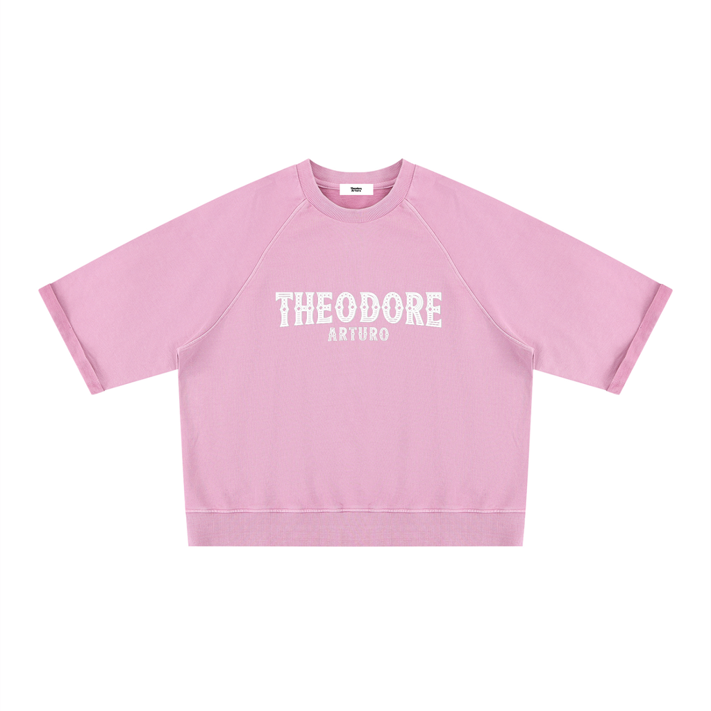 Unisex Vintage Wash Boxy Short Sleeve Sweatshirt