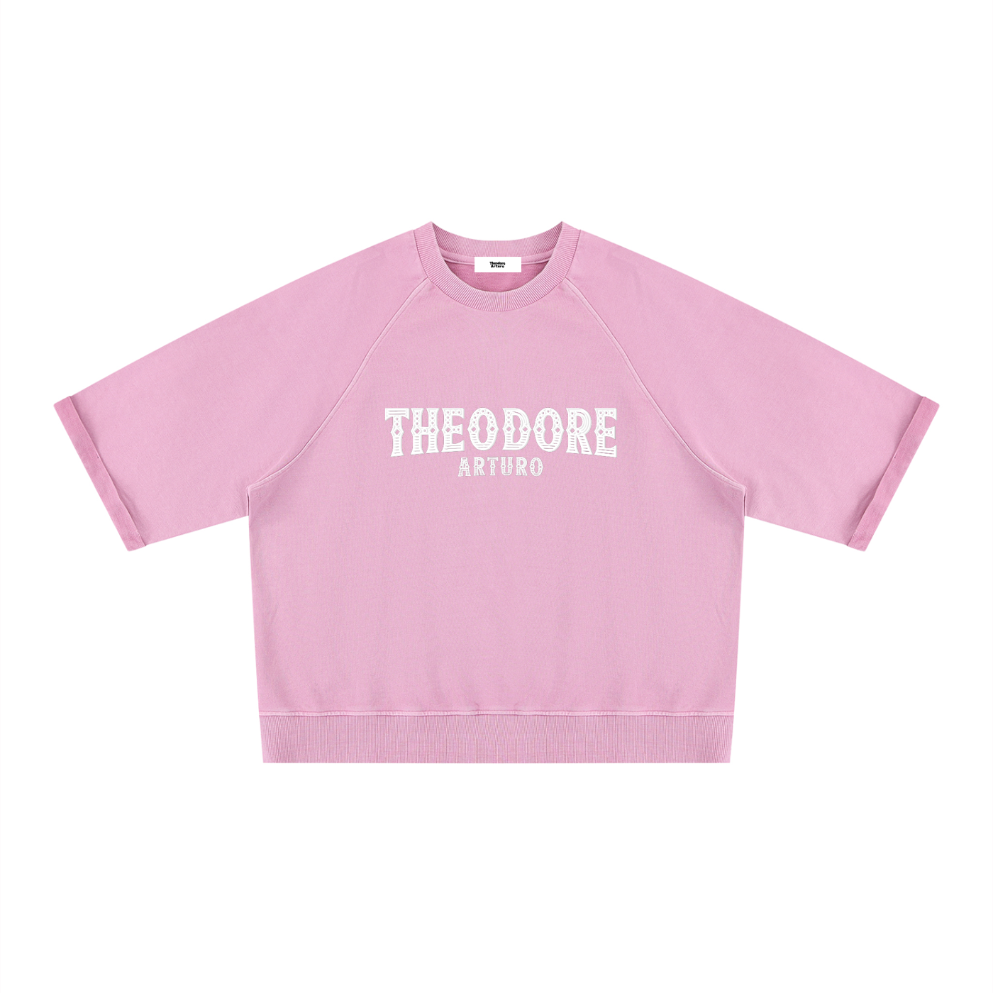 Unisex Vintage Wash Boxy Short Sleeve Sweatshirt