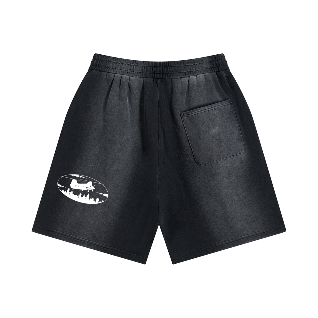 Sun Fade Distressed Shorts
