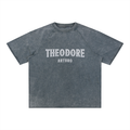 Unisex Mineral Wash Raw Edge T-Shirt