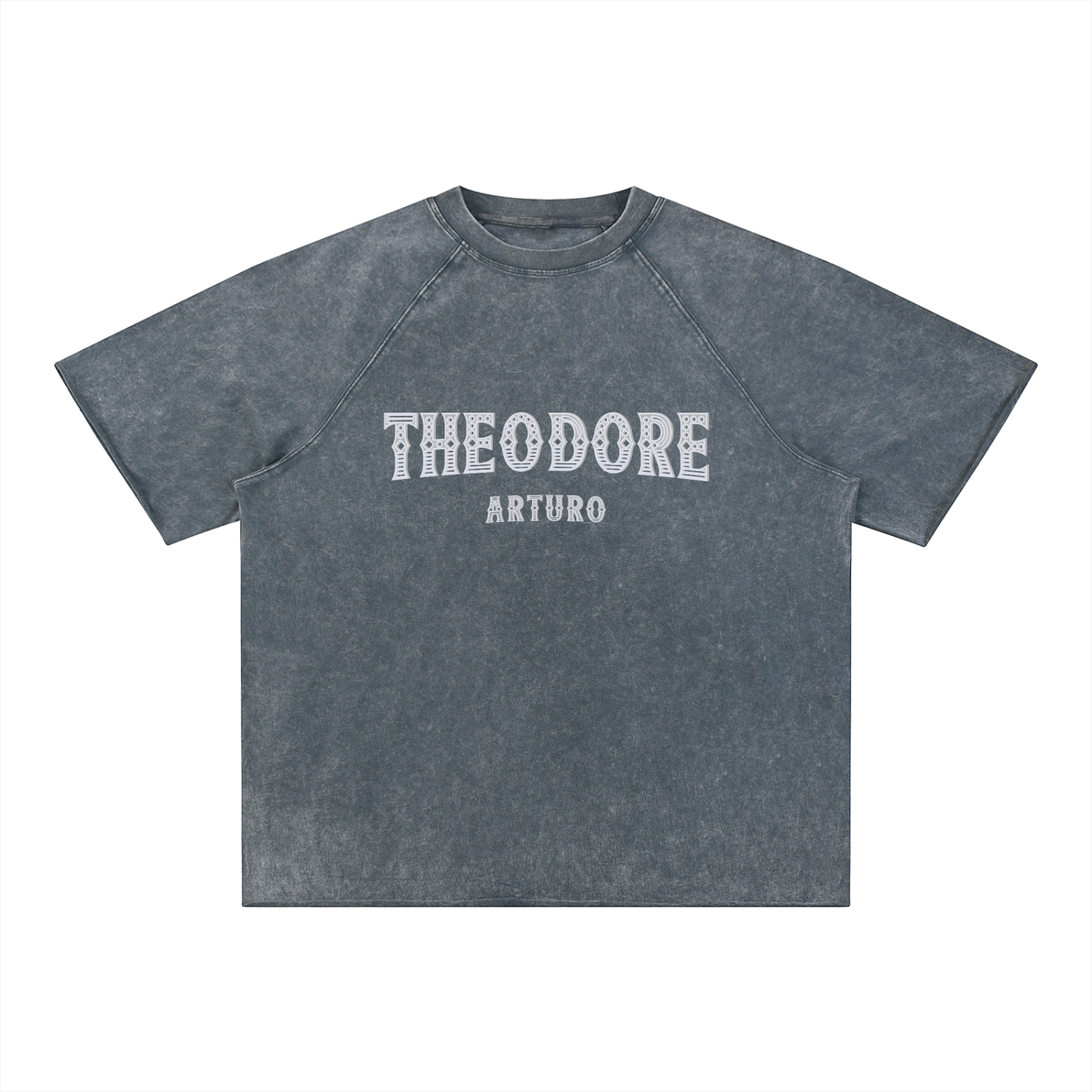 Unisex Mineral Wash Raw Edge T-Shirt
