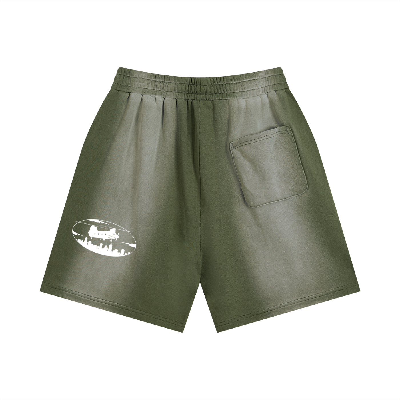 Sun Fade Distressed Shorts
