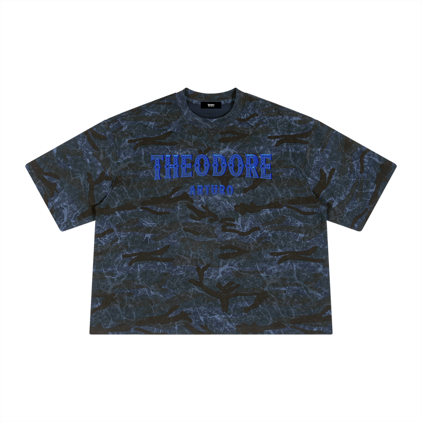 Unisex Boxy Camo Print T-Shirt