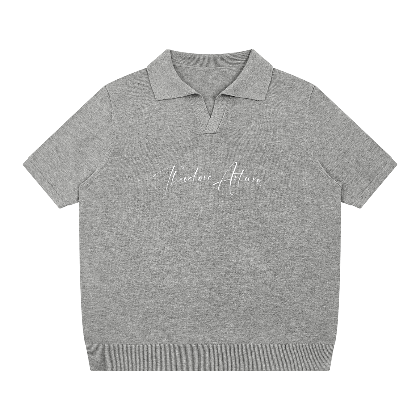 Heavyweight Oversized Polo Shirt Knitted