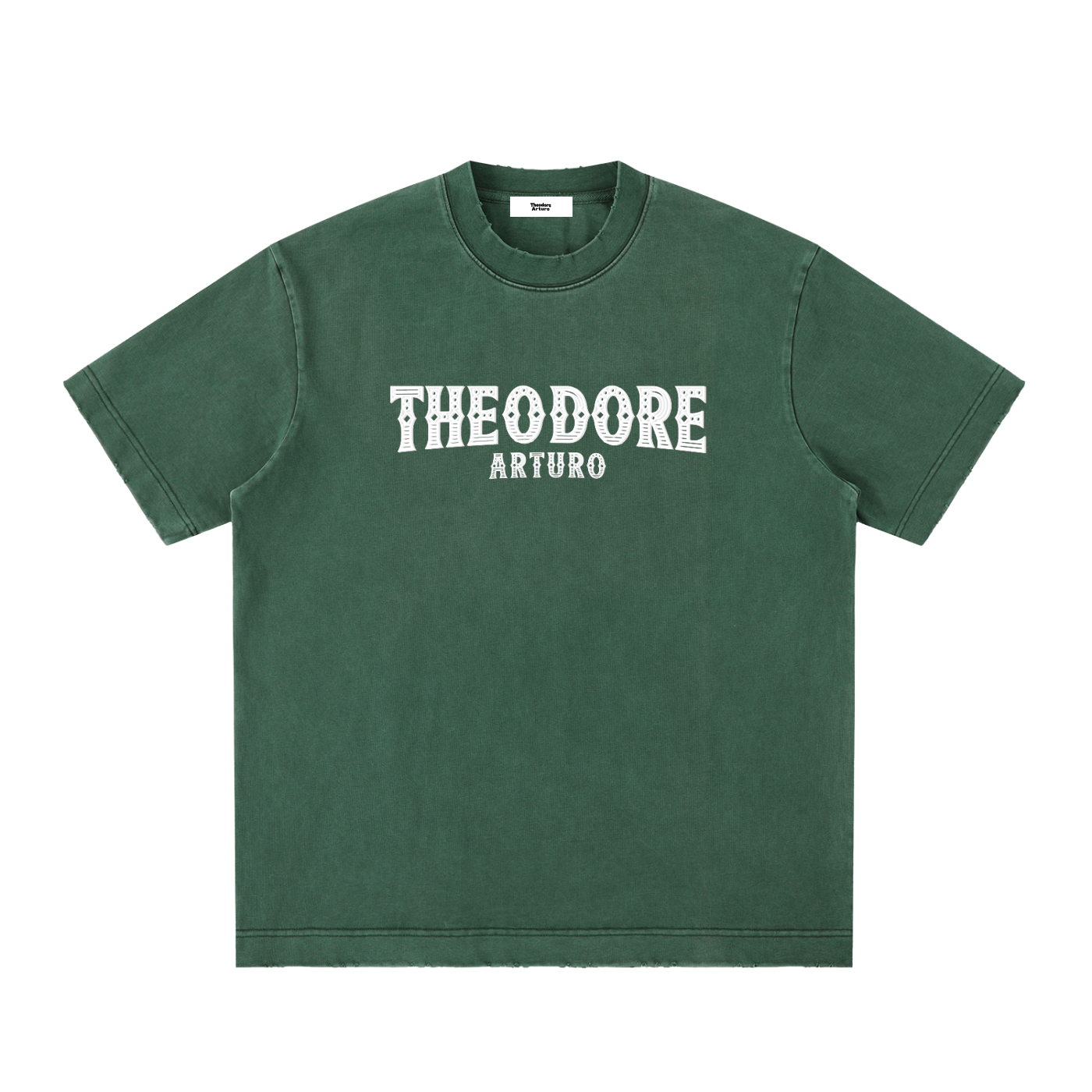 Heavyweight Vintage Washed Frayed T-Shirt